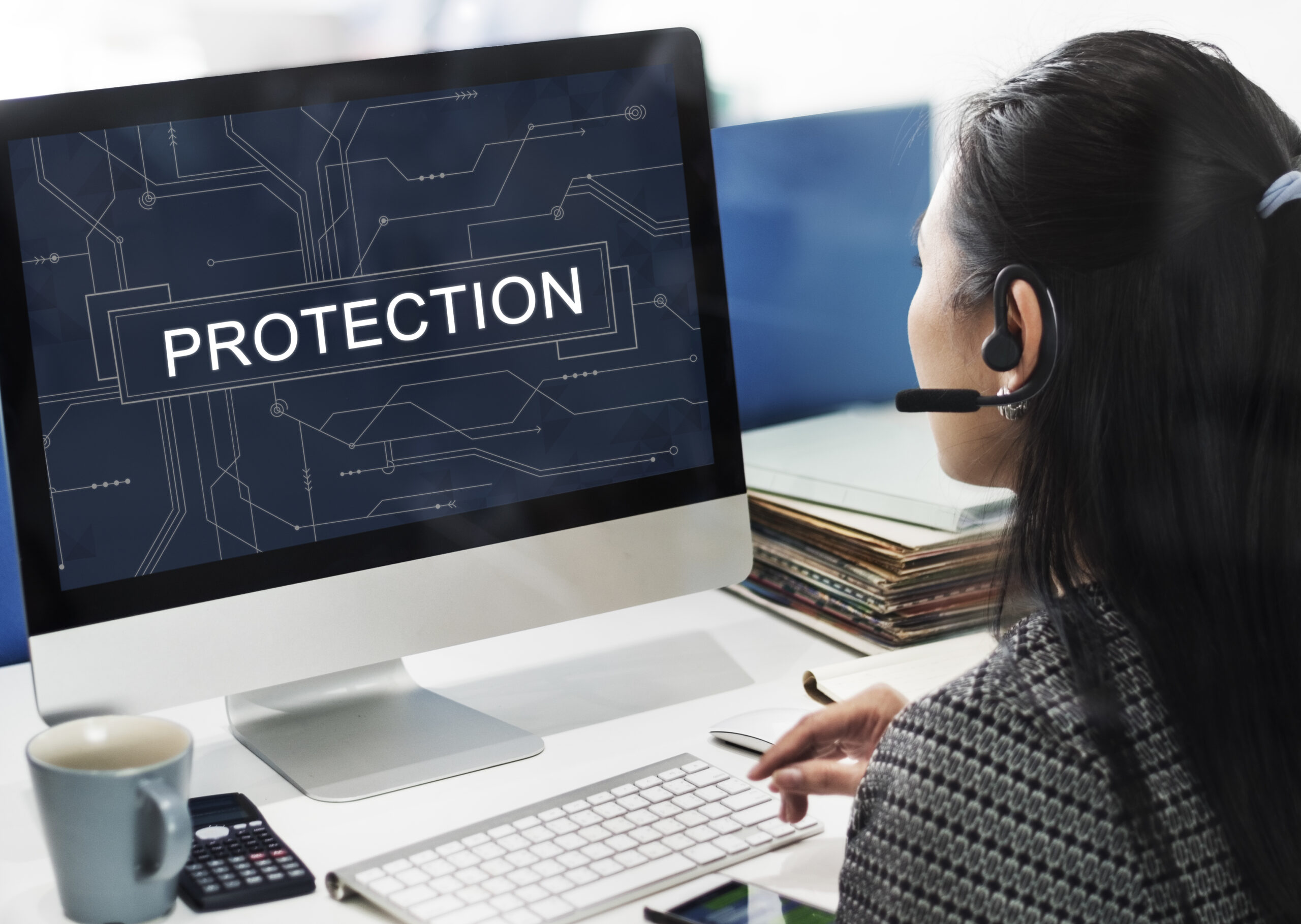 Protection Surveillance Safety Privacy Policy Concept computer protection company